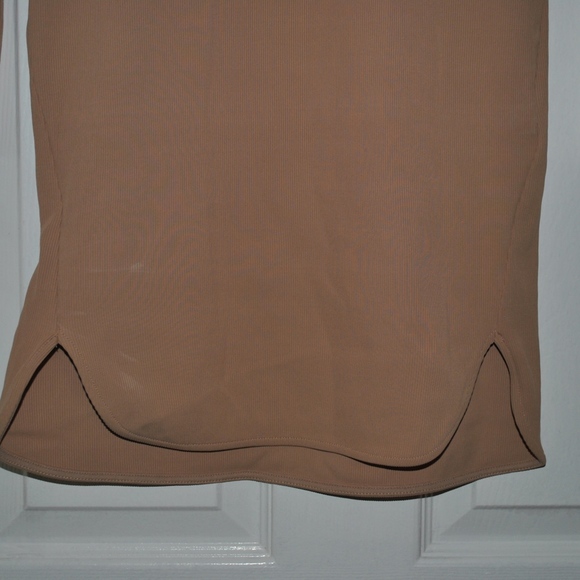 NWT H&M | Blush Ribbed Bodycon Mock Neck Dress - Picture 4 of 5